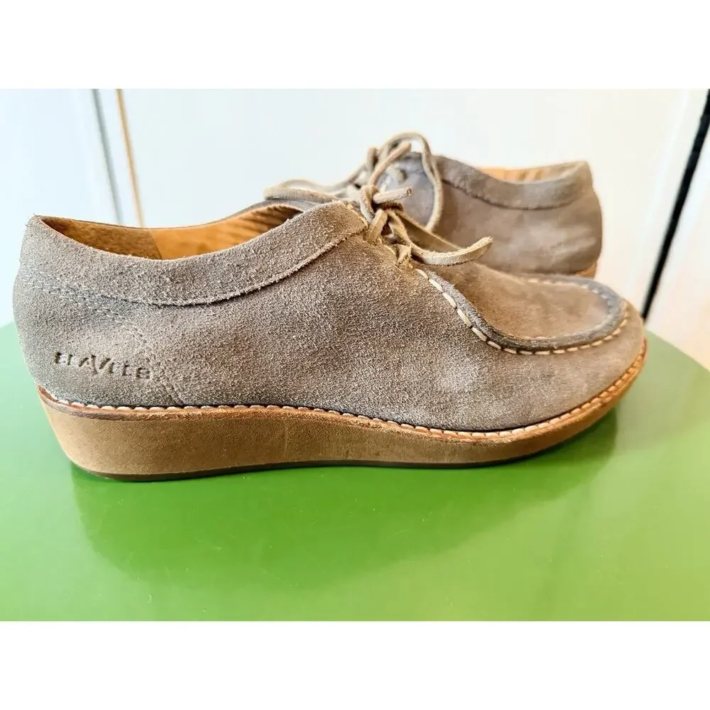 Seavees 10/61 Oxford shoes suede for women gray size 6